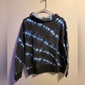 Eddie Bauer Womens Blue Tie-Dye Hoodie